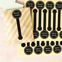 100pcs Baking Packaging Adhesive Stickers Strips