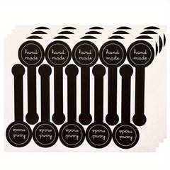 100pcs Baking Packaging Adhesive Stickers Strips