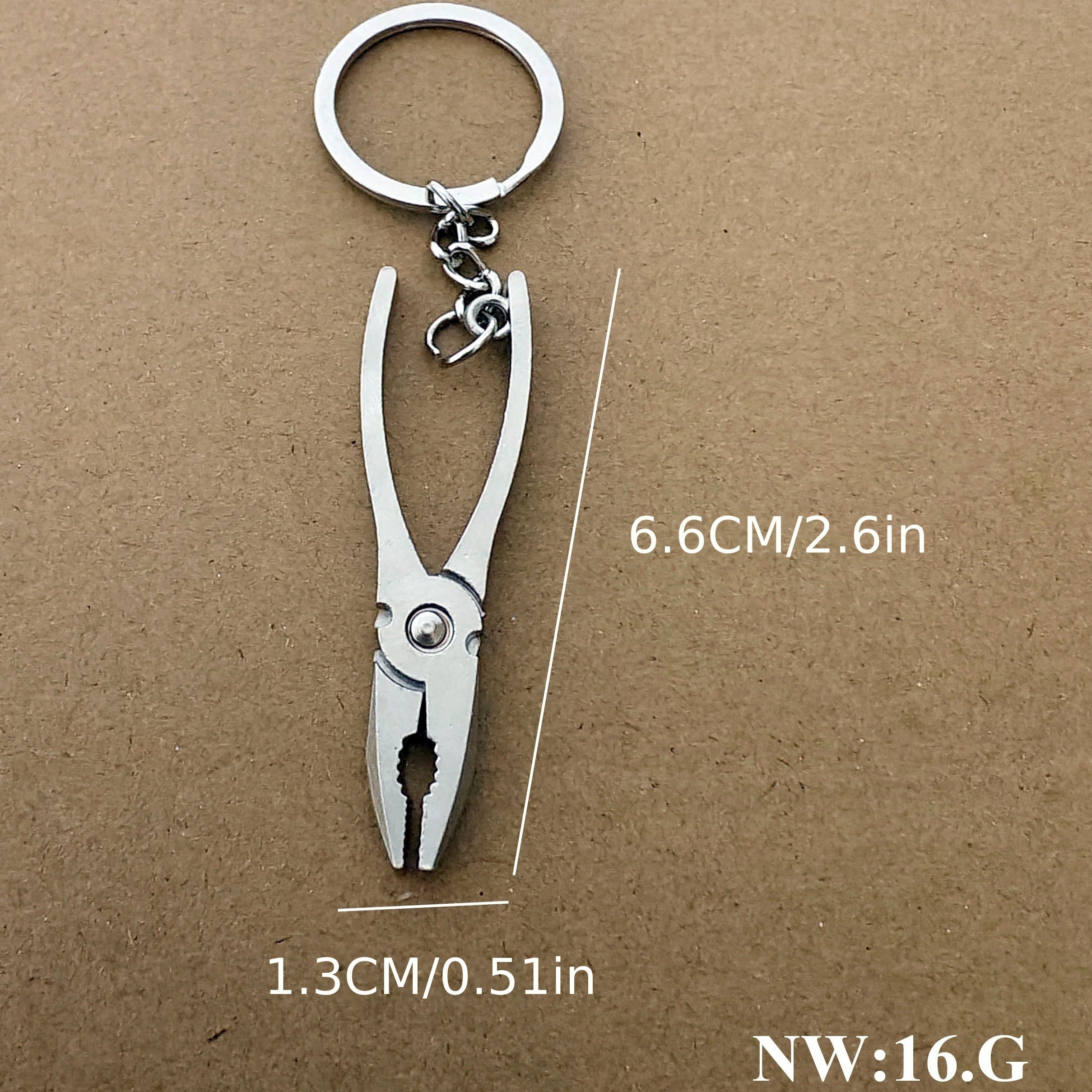 Metal Pliers Tool Keychain for Men Creative Pendant