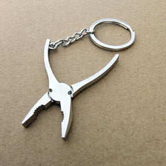 Metal Pliers Tool Keychain for Men Creative Pendant