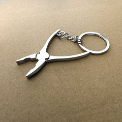 Metal Pliers Tool Keychain for Men Creative Pendant