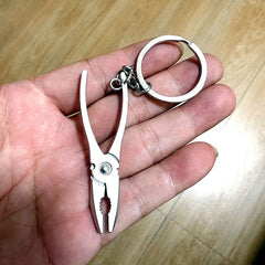 Metal Pliers Tool Keychain for Men Creative Pendant