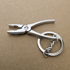 Metal Pliers Tool Keychain for Men Creative Pendant