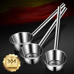 2pcs Stainless Steel Water Ladle Long Handle Water Spoon for Camping