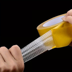 Strong Fixation Double Sided Cloth Base Tape Translucent Mesh Waterproof Carpet