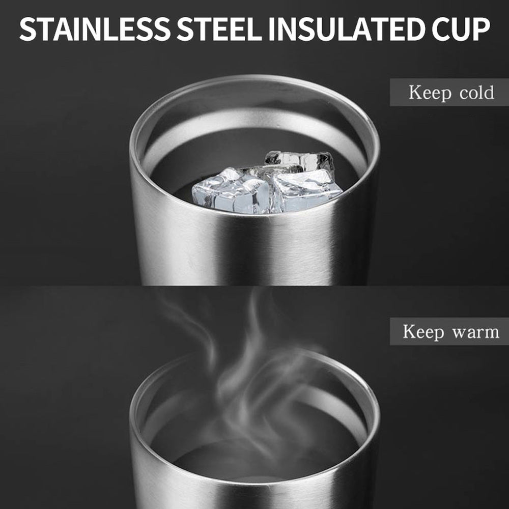 20oz Stainless Steel Sloth Pattern Insulated Tumbler, Keeps Beverage Cold & Hot