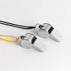 1pc Stainless Steel Metal Whistle for Football Basketball Referee Training