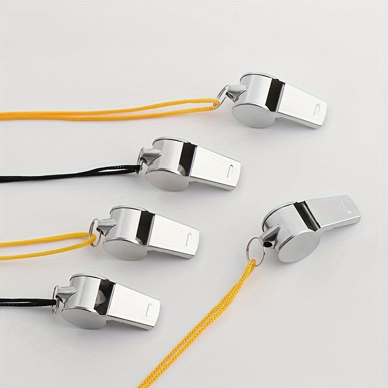 1pc Stainless Steel Metal Whistle for Football Basketball Referee Training