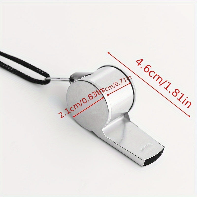 1pc Stainless Steel Metal Whistle for Football Basketball Referee Training