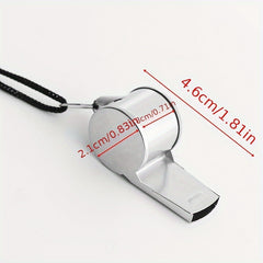 1pc Stainless Steel Metal Whistle for Football Basketball Referee Training