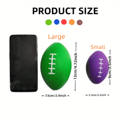 1pc Mini Rugby Ball PU Rugby Stress Ball Random