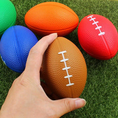 1pc Mini Rugby Ball PU Rugby Stress Ball Random