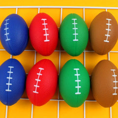 1pc Mini Rugby Ball PU Rugby Stress Ball Random