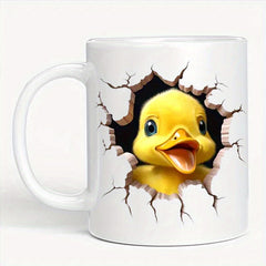 Creative Wall Broken Duckling 3D Coffee Cup 11 Oz