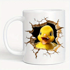 Creative Wall Broken Duckling 3D Coffee Cup 11 Oz