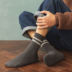 Men's Striped Crew Socks Breathable Casual Outdoor Comfortable Unisex Socks