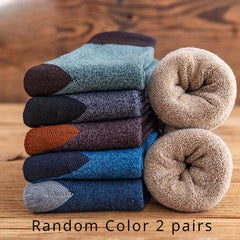 Men's Thermal Crew Socks - Warm & Cozy Outdoor Winter Socks