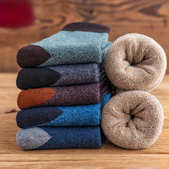 Men's Thermal Crew Socks - Warm & Cozy Outdoor Winter Socks