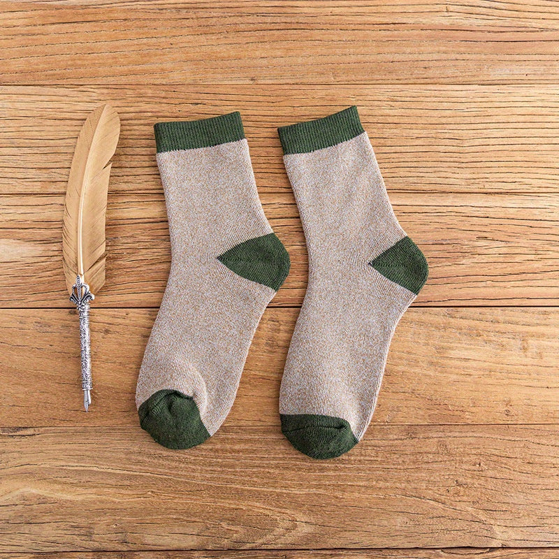 Men's Thermal Crew Socks - Warm & Cozy Outdoor Winter Socks