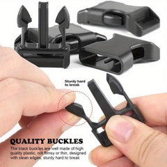60pcs Plastic Buckles Side Release Strap Buckles For Backpack Luggage Strap