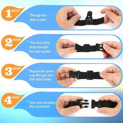60pcs Plastic Buckles Side Release Strap Buckles For Backpack Luggage Strap
