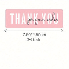 3 Rolls Thank You Stickers Sealing Labels Party Supplies