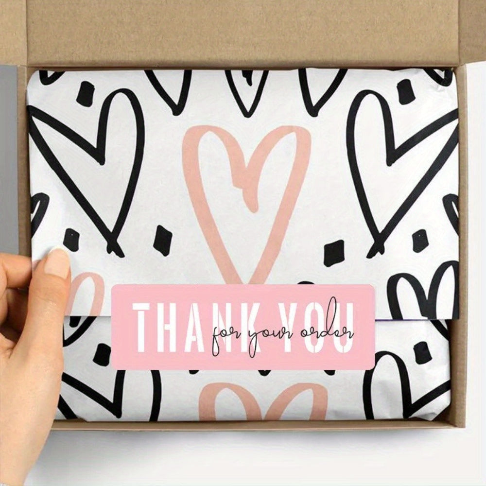 3 Rolls Thank You Stickers Sealing Labels Party Supplies