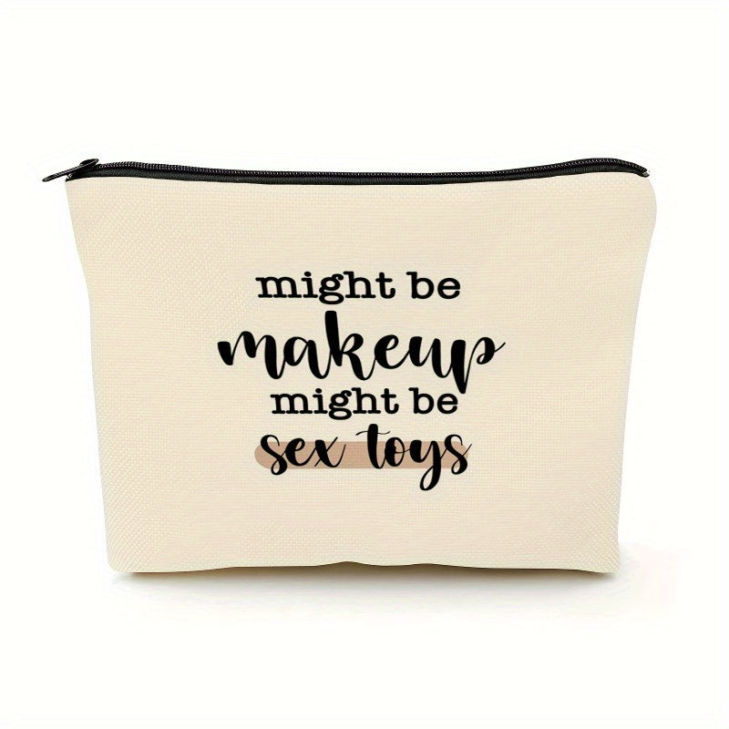 Funny Makeup Bag Gift For Women, Zipper Cosmetic Pouch