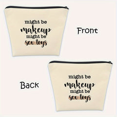 Funny Makeup Bag Gift For Women, Zipper Cosmetic Pouch