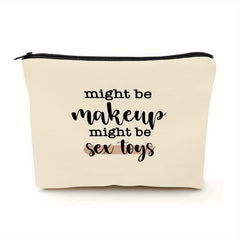 Funny Makeup Bag Gift For Women, Zipper Cosmetic Pouch