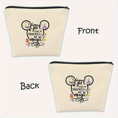 Girl Running Snack Cosmetic Bag Funny Anime Travel Toiletry Bag Anime Gift