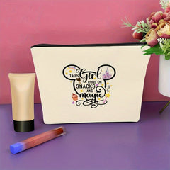 Girl Running Snack Cosmetic Bag Funny Anime Travel Toiletry Bag Anime Gift