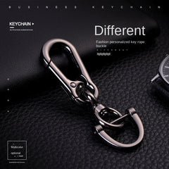 Metal Car Key Chain with Carabiner Clip D-Ring Holder