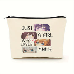 Anime Lover Travel Cosmetic Bag for Girls Women