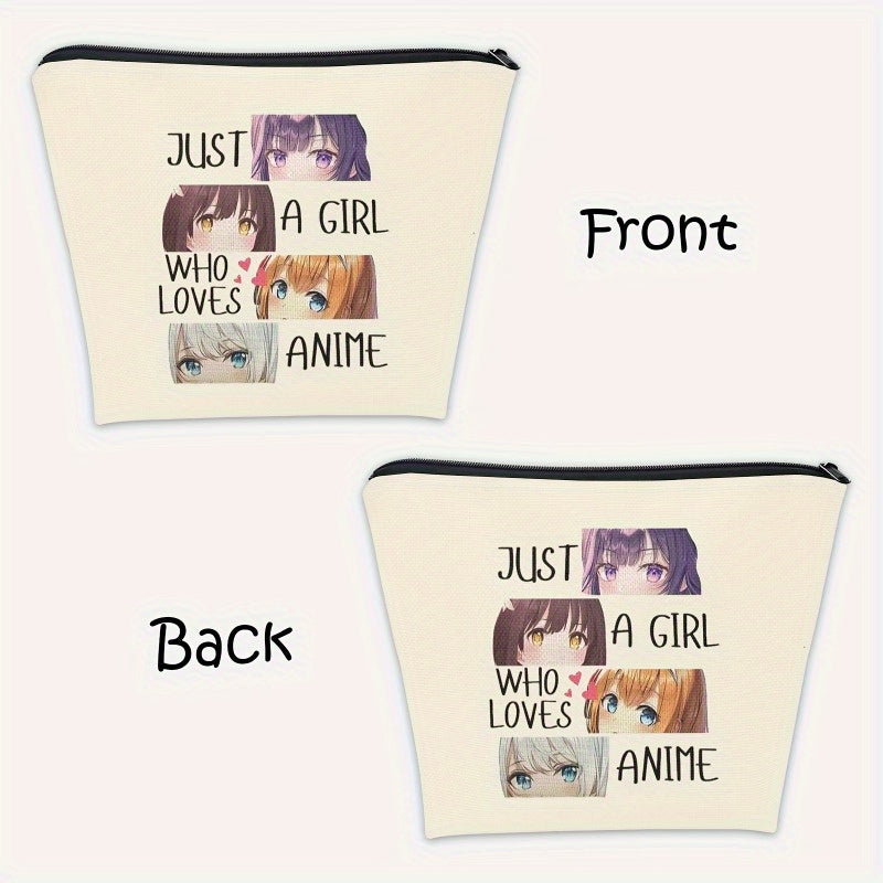 Anime Lover Travel Cosmetic Bag for Girls Women