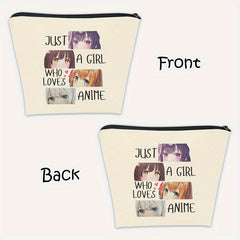 Anime Lover Travel Cosmetic Bag for Girls Women
