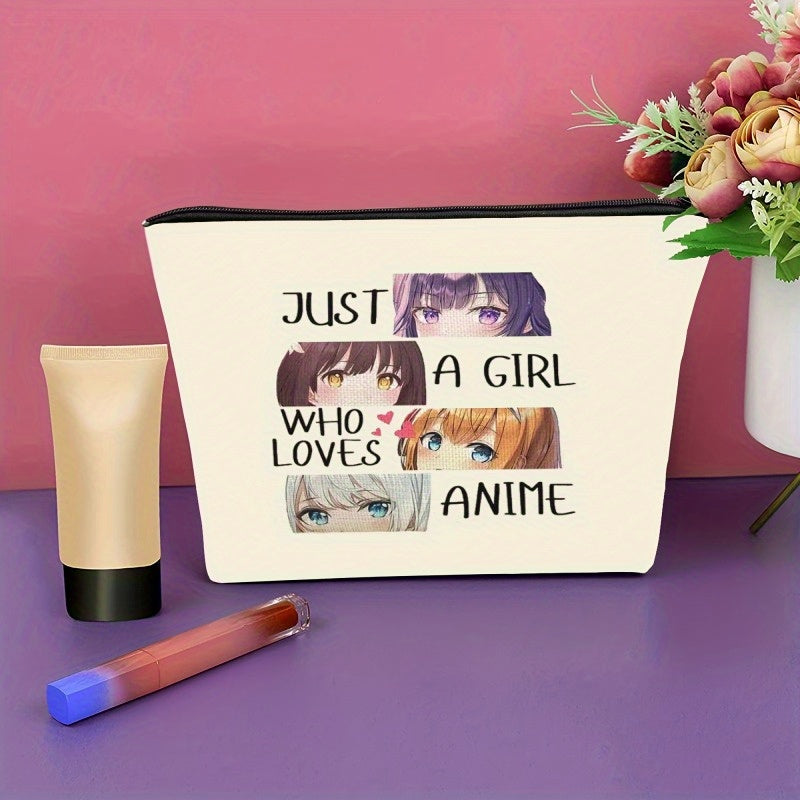 Anime Lover Travel Cosmetic Bag for Girls Women