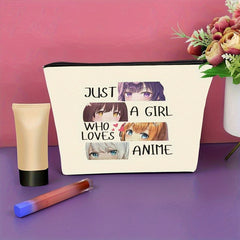 Anime Lover Travel Cosmetic Bag for Girls Women