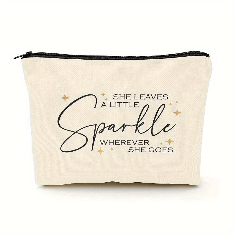 She Leaves A Little Sparkle Wherever She Goes Makeup Bag Gift