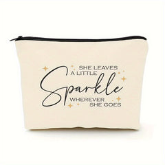 She Leaves A Little Sparkle Wherever She Goes Makeup Bag Gift