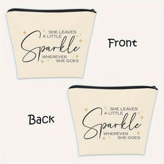 She Leaves A Little Sparkle Wherever She Goes Makeup Bag Gift