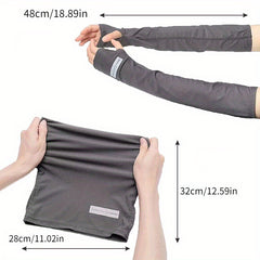 Men's Full Face Sunscreen Ice Mask+Veil Cover Gloves+Arm Guard