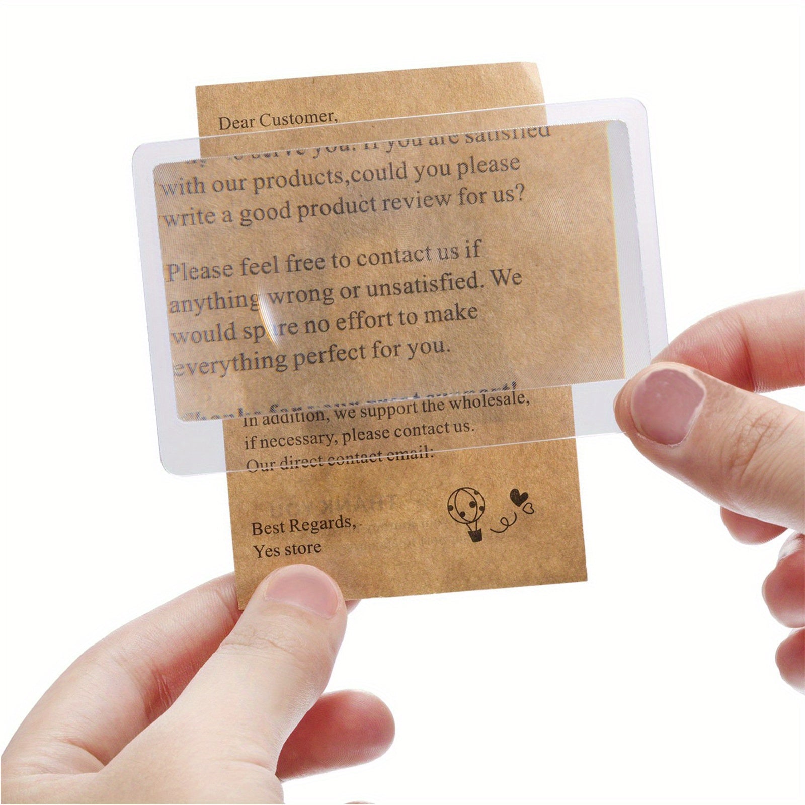 3 34x2 16 Mini Paper Magnifier 3x Page Reading Aid