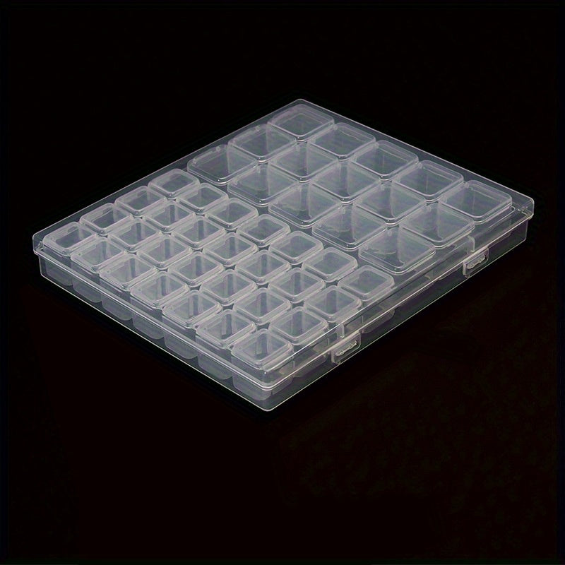 43 Grids Clear Plastic Storage Box Nail Art Tool Jewelry Storage Case