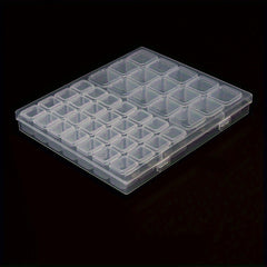 43 Grids Clear Plastic Storage Box Nail Art Tool Jewelry Storage Case