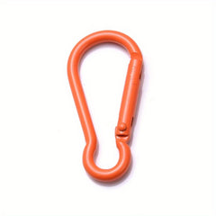 10pcs Mix Carabiner D Ring Key Chain Clip Camping Hoop Spring Gate Safety Buckle