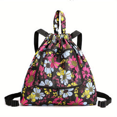 Outdoor Casual Fitness Travel Bag Lightweight Foldable Print Backpack