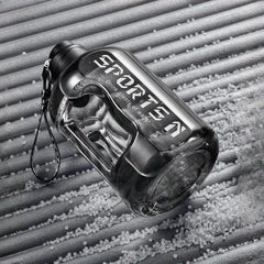 Portable Plastic Sports Water Bottle Large Capacity With Straw