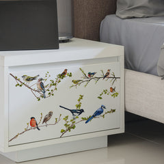 3D Branches Birds Wall Stickers Self Adhesive Removable Cabinet Decals