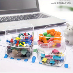 10pcs Heart Plastic Packaging Box Christmas Candy Plastic Box